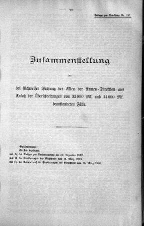 Zusammenstellung, 20. Mai 1903