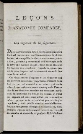 Leçons D'Anatomie Comparée.