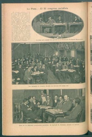La Plata.- El III congreso socialista