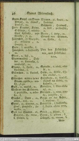 Von den Feldfrüchten, und Feldkräutern