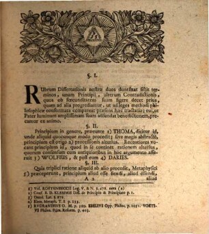 Dissertatio Dogmatico-Polemica De Principio Contradictionis