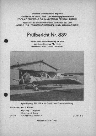 Sprüh- und Spritzeinrichtung W 5-10