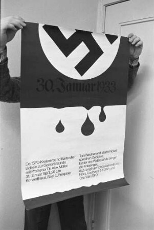 Gedenkstunde des SPD Kreisverbands Karlsruhe zum Tag der nationalsozialistischen Machtübernahme am 30. Januar 1933 im Konzerthaus Karlsruhe