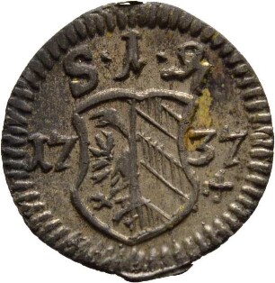 Münze, Pfennig, 1737