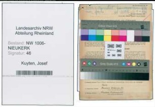Entnazifizierung Josef Kuyten , geb. 15.04.1896 (Landwirt)