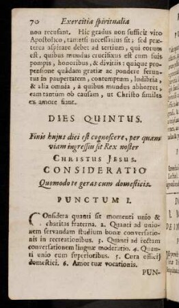 70-80, Dies Quintus