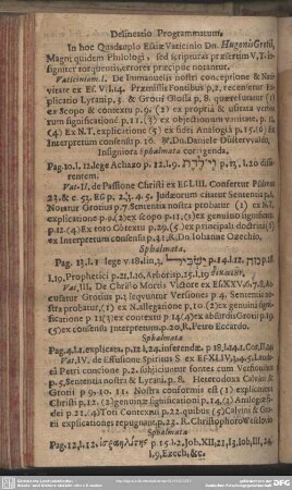 Delineatio Programmatum