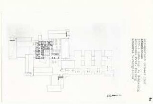 Krankenhaus für präventive und kurative Medizin, Berlin-Lankwitz (Diplomarbeit bei Peter Poelzig): Grundriss 5. Obergeschoss 1:200