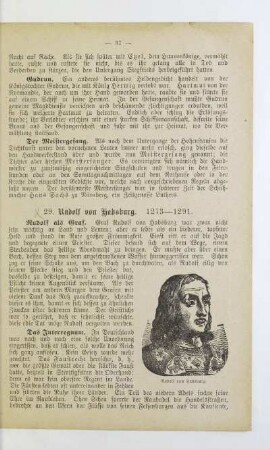 29. Rudolf von Habsburg. 1273 - 1291