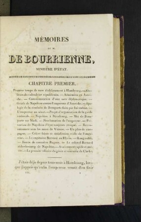 Mémoires de M. de Bourrienne, Ministre d'État
