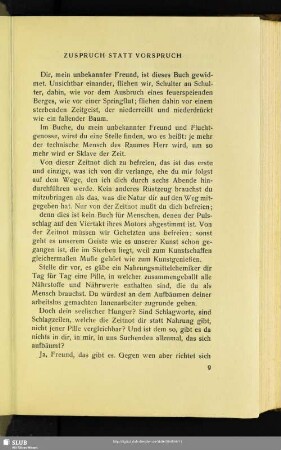 Zuspruch Statt Vorspruch