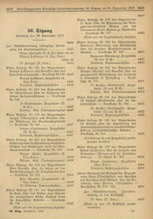 56. Sitzung, Dienstag den 30. September 1919