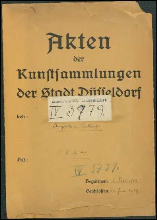 Angebote und Ankäufe