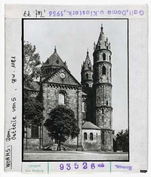 Worms: Dom, Ostseite von Süden
