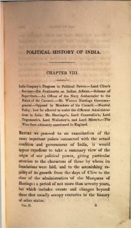 The political history of India : from 1784 to 1823 ; in two volumes, 2