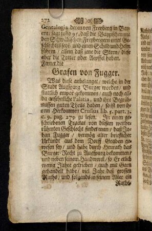 272-277, Grafen von Fugger