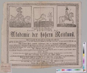 Große Vorstellung der Akademie der höhern Reitkunst