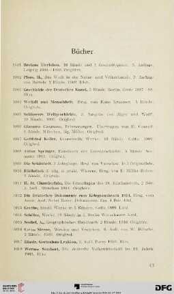 Bücher (Nr. 1001-1128)