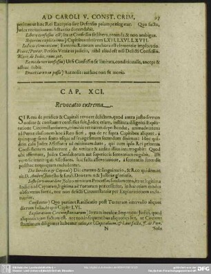 Cap. XCI. Revocatio extrema