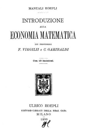 Introduzione alla economia matematica