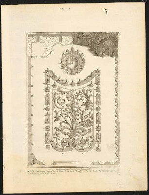 Tuilerien, Paris: Teilgartenplan