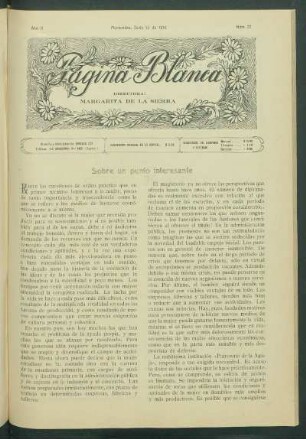 Sobre un punto interesante