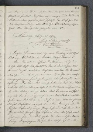 Grosse Versammlung am Freitag d. 21. Sept. 1900.