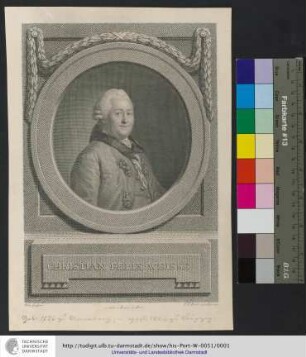 Christian Felix Weisse : Anton Graff pinx. ; I. F. Bause sculps. Lips.