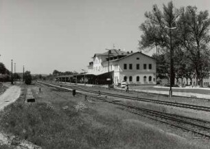 Oelsnitz/Vogtland. Bahnhof, Gleisanlagen