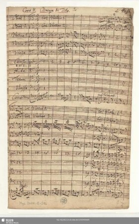 Tito Vespasiano. Excerpts - Mus.2477-E-516 - Mus.2477-E-516a : Coro, orch, bc