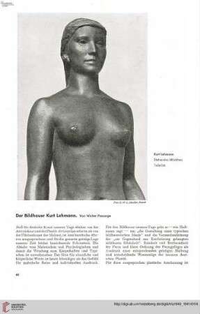 56: Der Bildhauer Kurz Lehmann