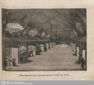 Der Riesensaal im Dresdner Schlosse 1678