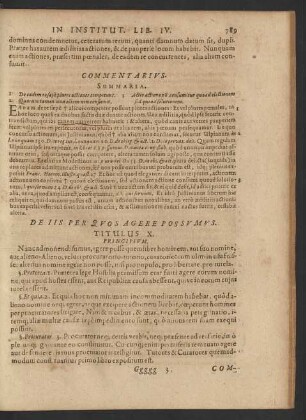 De Iis Per Quos Agere Possumus. Titulus X.