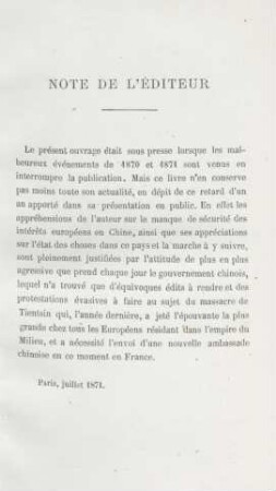 Note de l'éditeur
