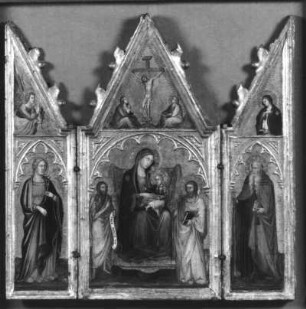 Flügelaltar : Andrea, di Bartolo (nachweisbar seit 1389-gestorben 1428). Flügelaltar. Holz, 52 x 53,5 cm. Altenburg: Lindenau-Museum 58