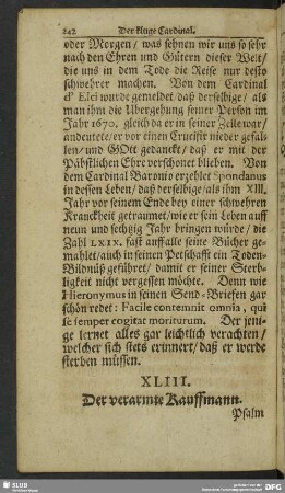 XLIII. Der verarmte Kauffmann