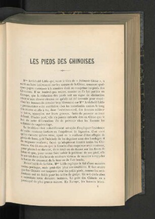 Les Pieds Des Chinoises.