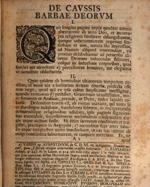De caussis barbae deorum, ex priscarum Graeciae et Latii maxime religionum monimentis