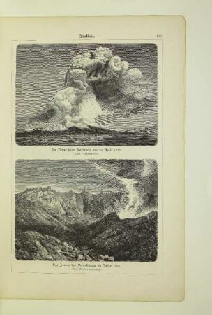 Der Vesuv beim Ausbruche am 26. April 1872