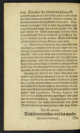 Der IX. articul.