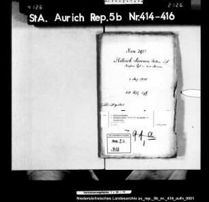 Ursprünglicher Gläubiger: Hillrich Mammen Gläubiger im Jahre 1744: Geertje Adams, Witwe des Hillrich Mammen zu Nessmersiel Höhe des Kredits bzw. der Schuld: 211 Reichstaler 3 Schaf Jahr der Aufnahme des Kredits bzw. Jahr des Entstehens der Schuld: 1730