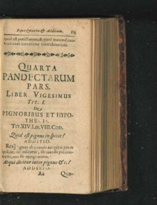 Liber Vigesimus.