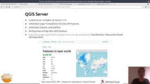 Der neue OGC API Features Standard, wie ist der Stand und was ist mit Open Source Geospatial Software möglich