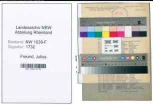 Entnazifizierung Julius Freund , geb. 00.00.0000 ()