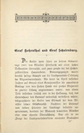 Graf Hohenthal und Graf Schulenburg