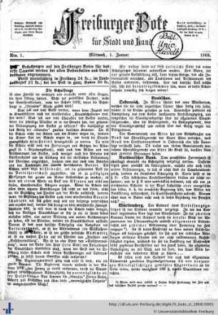 Nr. 1-9, Januar 1868