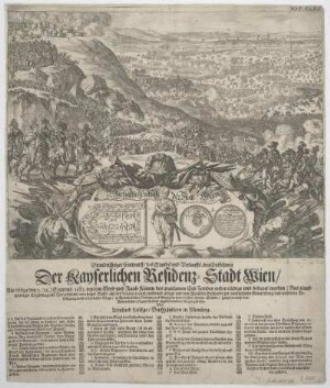 Ansicht von der Belagerung Wiens, Kupferstich, 1683
