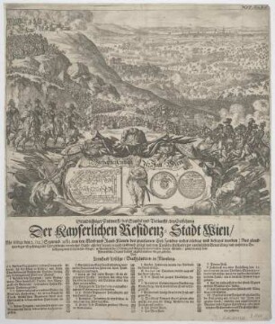 Ansicht von der Belagerung Wiens, Kupferstich, 1683