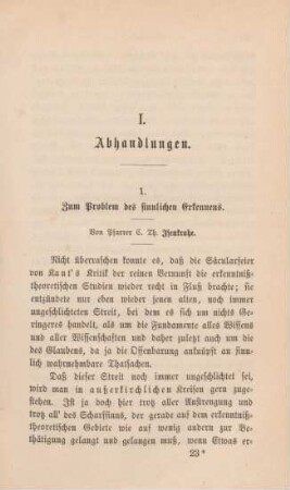 355-380 Zum Problem des sinnlichen Erkennens