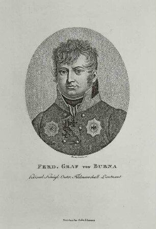 Bildnis des Diplomaten und österreichischen Feldmarschalls Graf Ferdinand Bubna
